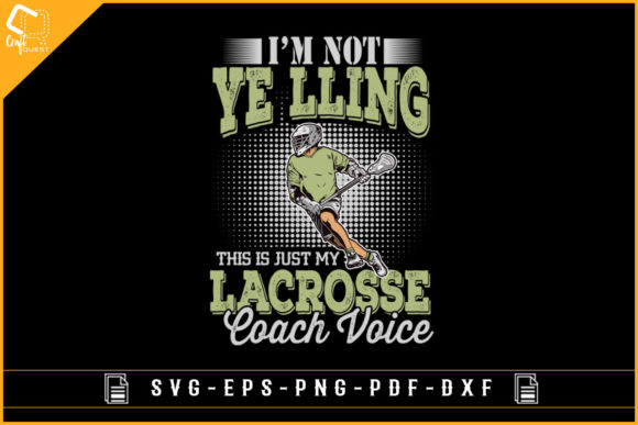 Lacrosse Coach Voice SVG for Graphics & Crafts