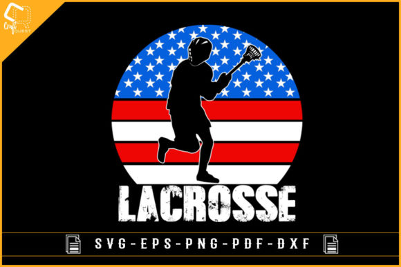 Lacrosse Flag Graphics for Crafts
