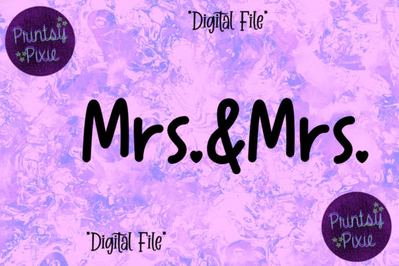 Mrs and Mrs Couple: Modern Graphics for Crafts