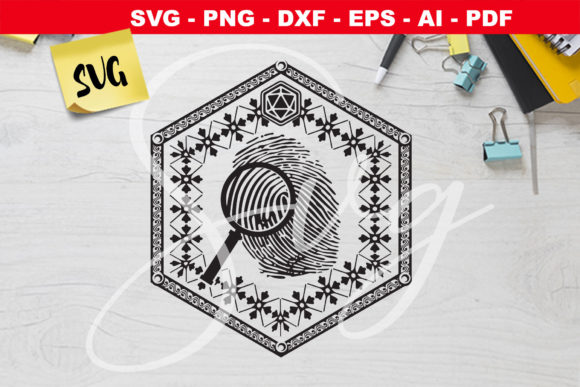 RPG Investigator Svg: Graphics for Crafts