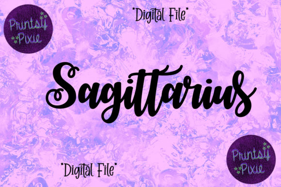 Sagittarius Zodiac Signs Graphics for Crafts