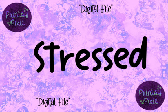 Stressed Graphics for Crafts & Branding