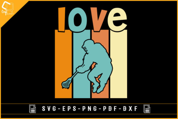 Vintage Lacrosse Graphics for Crafts
